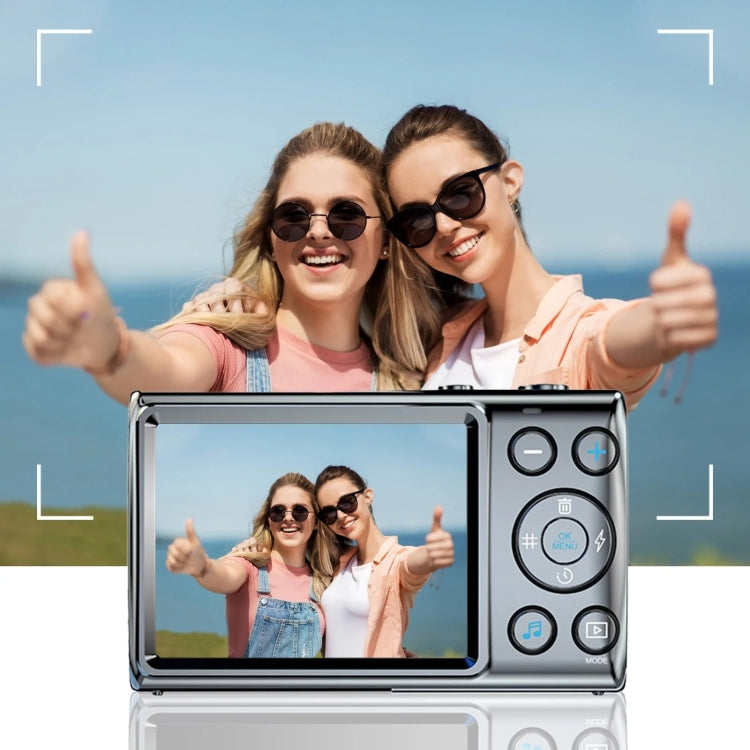 2.8-Inch Display Digital Camera 64MP 4K HD Camcorder With 18x Digital Zoom, White, Pink, Black 2.8-Inch Display Digital Camera 64MP 4K HD Camcorder With 18x Digital Zoom, White, Pink, Black